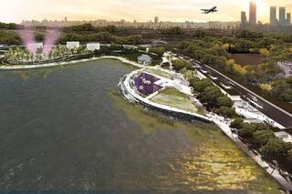 El polígono que le gana tierras al río para convertirse en un distrito de restaurantes y boliches