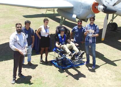 Una prueba de simulador de vuelo con productos de Delta3