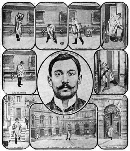 Una reconstrucción de cómo Vincenzo Peruggia perpetró lo que se describió como el mayor robo de arte del siglo XX.