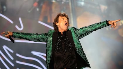 Mick Jagger, de los Rolling Stones, en su última visita al país
