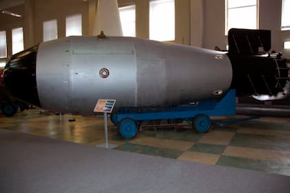 Una réplica de la Bomba del Zar en el museo de Sarov