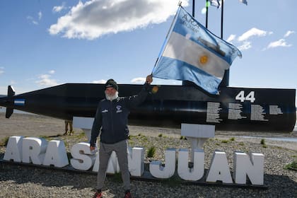 Una réplica del ARA San Juan en Río Gallegos, Santa Cruz