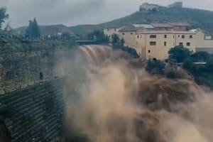 Una represa evitó un desastre en un municipio de España.