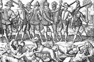 La historia de los aperreadores españoles que usaron jaurías para dominar a los incas en Perú