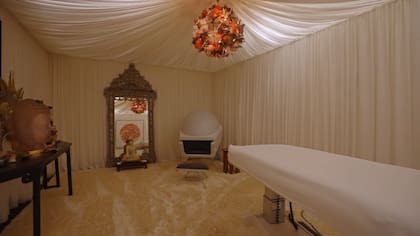 Una sala de masajes