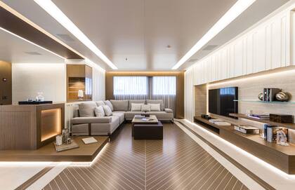 Una sala de televisión