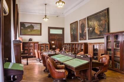 Una sala de lectura de la Biblioteca de la Legislatura.