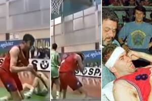 La “tragedia griega” de Boban Jankovic: estalló de ira, le dio un cabezazo al aro y quedó en silla de ruedas