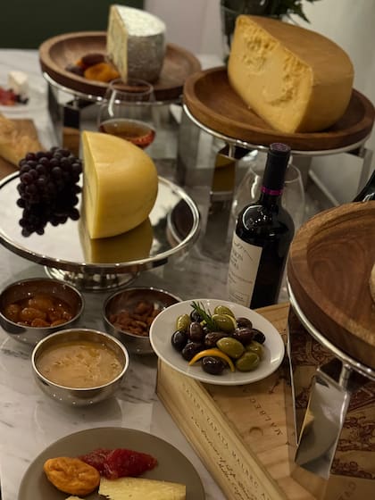 Una selección de quesos