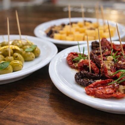 Una selección para picar de Cantina Recoleta
