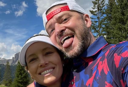 Una selfie con su pareja, Justin Timberlake