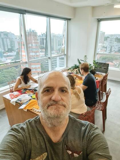 Una selfie desde su showroom en Belo Horizonte