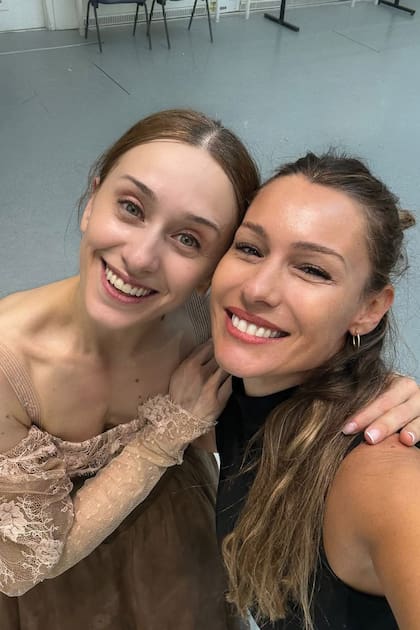 Una selfie para el recuerdo de su paso por el Royal Ballet.
