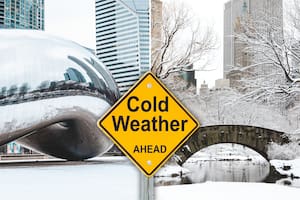 El mapa con la ola de frío ártico y cómo continúan las temperaturas en Nueva York y Chicago