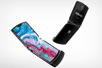 Una simulación de cómo podría ser el Motorola Razr 2019 basado en las patentes de la compañía