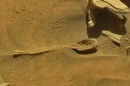 Una suerte de cuchara hallada en una de las expediciones