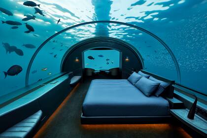 Una suite enteramente sumergida bajo el agua, esa es la osada y fascinante propuesta de The Muraka.