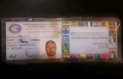 Una supuesta membresía de adhesión a la Fundación Argentina Africanista de Intercambio Cultural, secuestrada tras la detención del pai umbanda en Moreno
