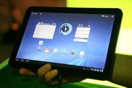 Una tableta de Motorola con el sistema Android de Google