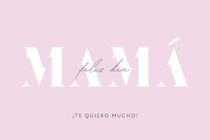 Una tarjeta ideal para mamá