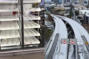 Así quedó el H-E-B de Burleson antes de que llegue la tormenta invernal