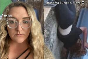 Una tiktoker compartió la insólita situación que vivió un niño durante el entierro de su abuela