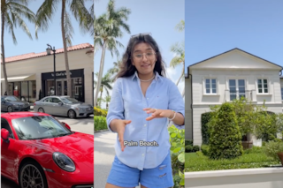 Una tiktoker mexicana mostró la vida de lujo de Palm Beach y los usuarios estallaron