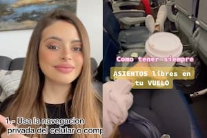Una tiktoker dio los mejores consejos para tener un vuelo más cómodo y le llovieron los comentarios