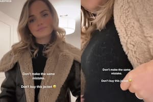 Una tiktoker e influencer de moda se llevó una importante decepción con una campera que era furor en redes