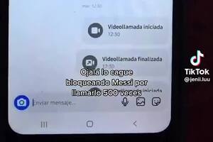 Una tiktoker escrachó a su hermano por mandarle mensajes a Messi