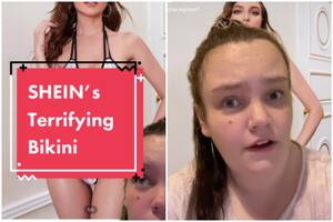 Una tiktoker mostró el insólito bikini que venden en Shein: "Lo más aterrador que vi en mi vida”