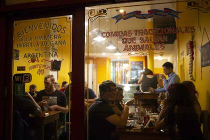 Una típica parrilla de barrio, pero vegana