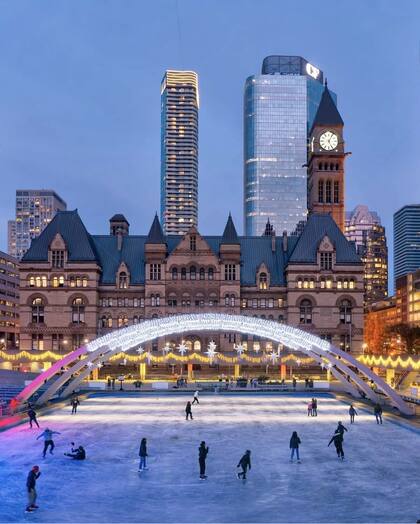 Una típica postal de invierno.