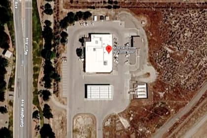 Una toma aérea de la base Mountain Home en Idaho, Estados Unidos