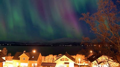 Una tormenta magnética provoca una aurora boreal en Noruega