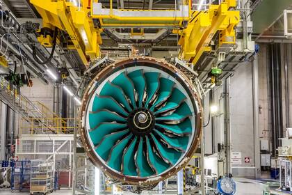Una turbina Ultrafan de Rolls-Royce
