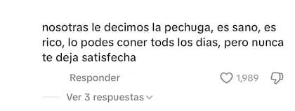 Una usuaria de Tik Tok comentando en el video
(Foto: captura de pantalla)