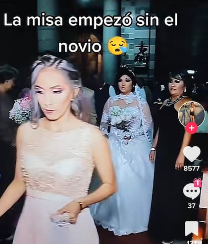 Una usuaria de Tiktok explicó la excusa de su esposo luego de llegar tarde el día de su boda