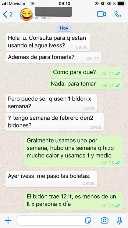 Una usuaria de Twitter expuso como su jefa cuestionaba cuanta agua tomaban en el trabajo (Foto: Twitter @Florona_)