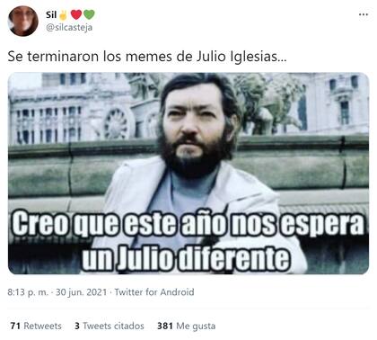 Una usuaria de Twitter sugirió cambiar el foco de los memes: de Julio Iglesias a Julio Cortázar.