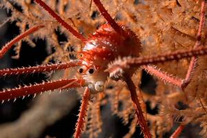 Una variedad de langosta robusta encontrada en uno de los montes submarinos explorados