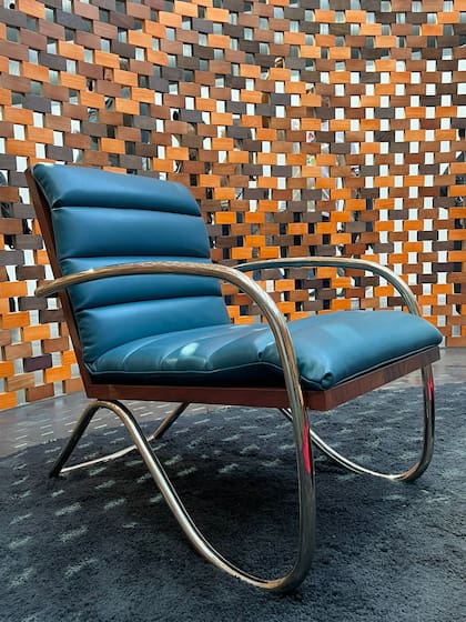 Una versión del asiento inédito presentado en el Salón del Mueble de Milna por la firma Ives Saint Laurent. Ph José Luis Zacarias Otiñano