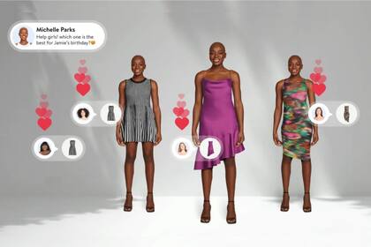 Una vez creado el probador virtual, la persona podrá compartirlo mediante un enlace y los amigos podrán votar por los atuendos que más les gusten