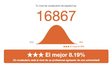 Una vez finalizado el examen, el usuario recibe la puntuación final