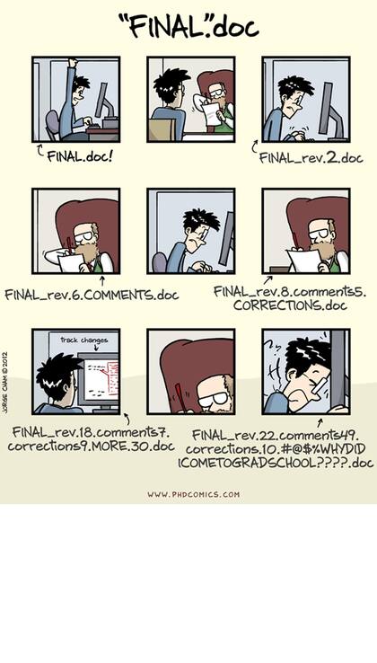 Una viñeta que es parte de los comics de Jorge Cham