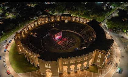 Una vista actual de la Plaza de Toros de Colonia, donde se desarrolló la primera pelea de boxeo por un título argentino, en 1915