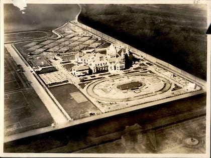 Una vista aérea de la sede San Martín.