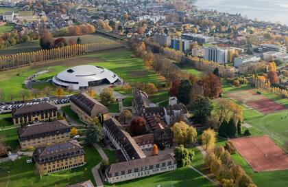 Una vista aérea de Le Rosey en la actualidad