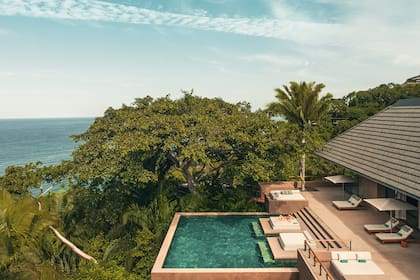 Una vista aérea de One&Only, Mandarina, el emprendimiento en el que también se venden casas que valen millones