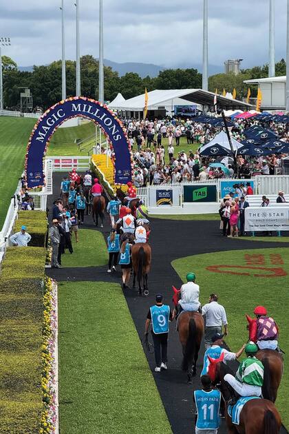 Una vista aérea de uno de los espacios en los que se desarrolla el Magic Millions.